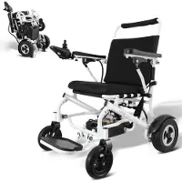 Vevor foldbar elektrisk kørestol motoriseret el-stol 300 lbs 20 i bredt sæde