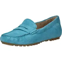 Caprice Moccasin, blue, made of Leather without heel, Size 37