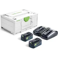 Festool 577707, Batteri- og opladersæt, Lithium, 5 At, 18 V, , Boremaskine, Elektrisk multiværktøj, Skruemaskine, Borehammer