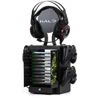 Numskull Games 5056280422457, Spil disk holder, Xbox, Sort, Grøn, Mat, 1 stk