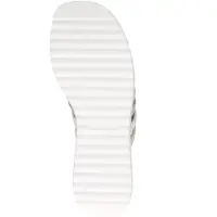 Caprice Mule, white, made of Leather with Wedge heel, Size 36