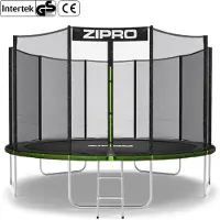 Zipro Trampolin med eksternt net 12FT 374cm