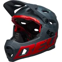 Bell Helmets Super DH Spherical, Lukket hjelm, I-form konstruktion, Hjelmvisir, Mat