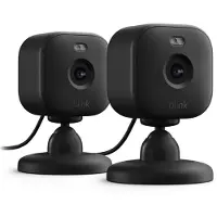 Amazon Blink Mini 2 - Netværksovervågningskamera - udendørs - vejrfast - farve (Dag/nat) - 1920 x 1080 - 1080p - audio (pakke med 2)
