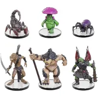 WizKids Pathfinder Battles Cave Lurkers Præmalede Miniaturer 6-pak æske