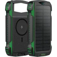 4smarts TitanPack Solar Power Bank - Green - 20000 mAh