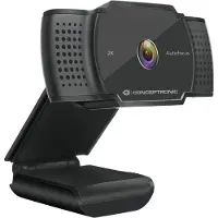Digital Data Communications Conceptronic AMDIS02B - Webcam - farve - 5 MP - 2592 x 1944 - 2K - fast brændvidde - audio - USB 2.0 - MJPEG, YUV2 - DC 5 V