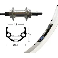 BikeParts Rigida Zac 19 6-7s Baghjul