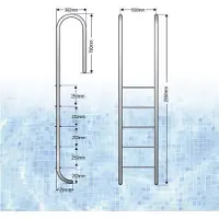 AstralPool Muro Aisi304 Poolstige 5 Trin