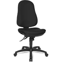 Topstar Support SY - Stol - drejeled - polypropylen, syntetiske fibre - sort