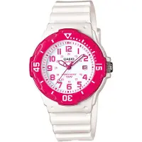 Casio Dameur LRW-200H-4B Quartz Hvid/Resinplast Ø38.9 mm