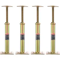 Vevor 4 stk. justerbar gulvdonkraft, stolpehus, gulvnivellerende lift, 29,5 cm-40,6 cm højde