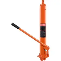 Vevor hydraulisk donkraft med lang stempel, 8 tons motorhejsecylinder med enkeltstempelpumpe og gaffelbund, hydraulisk stempelcylinder til motorhejse, hydrauliske garage-/værkstedskraner, mekanisk, la