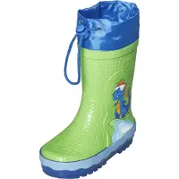Playshoes Gummistøvler 'Dino' blå / lime / orange