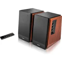 Edifier R1700BTS - 4" Bluetooth Bookshelf Speakers - 66W - Brown