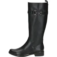 Caprice Boots, black, made of Leather with Block heel, Size 40.5