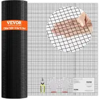 Vevor Hardware-dug, 36'' x 50' galvaniseret trådnetrulle, 19 Gauge hønsenetrulle, vinylbelagt metaltrådnet til hønsehusbarriere, kaninslangehegn, fjerkræindhegninger