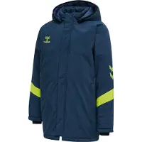 Hummel Lead Træner Jakke - Navy/Grøn Børn, størrelse 116 cm
