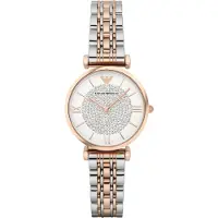 Emporio Armani Analogt ur 'AR1926' rosa guld / sølv / hvid
