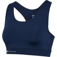 Hummel Sports-BH 'Pulse' marin / hvid