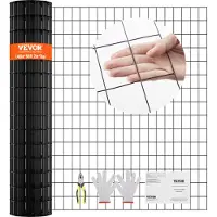 Vevor hardwareklud, 48'' x 50' galvaniseret trådnetrulle, 16 gauge kyllingetrådshegn, vinylbelægning metaltrådsnet til hønsegårdsbarriere, kaninslangehegn, fjerkræindhegninger