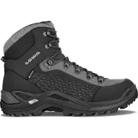 Lowa - Varme vandresko - Renegade Warm Gtx Mid Black / Grey til Unisex - Størrelse 42 - Sort