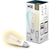 Wiz G2 Tw+ dæmpbar St64 E27 klar glas pære 12W hvid