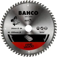 Bahco Cirkelsavklinge Med 60 Tænder Til Geringssave I Træ 305 Mmx30 Mm