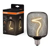 Ledvance LED-pære E27 Filament Spiral Square Sort 130lm DIM 3,5W 4058075840300 Modsvarer: N/A