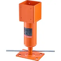 Vevor Skruedonkraftstolpe, 4" x 4", 13,2"-18,7" Højdeområde, 24700 lbs Maks. lastekapacitet, Justerbar Shore Donkraft, Midlertidig Husdonkraftstolpe til Nivellering af Hjem, Løftegulv Krybekælder Kæld