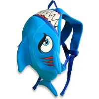 Crazy Safety Shark, rygsæk, junior, blå