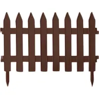 Prosperplast GARDEN FENCE IPLSU2 52X360 CM BROWN R222
