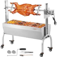 Vevor Roaster Spit Rotisserie BBQ Grill Gris Lam Kyllingesteg 52W 198LBS