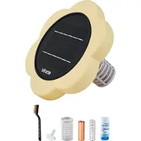 Vevor Solcelledrevet Pool-ionisator, Petal Kobber Pool-ionisator Op til 170.343 L, Flydende Automatisk Vandrenser og -renser, Klorfrit Vand, Med Kobberanode, Fjeder, Børste og Filter Til Pools &amp; S
