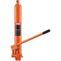 Vevor hydraulisk donkraft med lang stempel, 8 tons motorhejsecylinder med dobbelt stempelpumpe og gaffelbund, hydraulisk stempelcylinder til motorhejse, hydrauliske garage-/værkstedskraner, mekanisk,