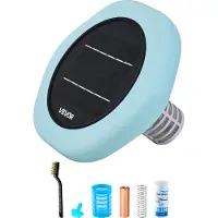 Vevor Solar Pool Ionizer, Hexagon Kobber Pool Ionizer Op Til 170343 L, Flydende Automatisk Vandrenser Og -renser, Klorfrit Vand, Med Kobberanode, Fjeder, Børste Og Filter Til Pools Og Spabade