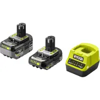 Ryobi RC18120-242X 2 x 18V - 4.0Ah and 2.0Ah Batteries - Quick Charger 2.0Ah