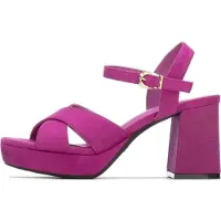 Xti Xtitil kvinder. 14528803-FUCSIA Sandaler 145288 pink (39), 5-8 cm, Spænder, Casual, Party, Sport, Lilla