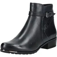 Caprice Bootie, blue, made of Leather with Block heel, Size 39