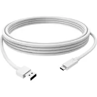 Vision - USB-kabel - USB Type A (han) til USB-C (han) - USB 3.0 - 3 A - 1 m - hvid