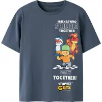 Name It Kids T-shirt - NkmMini - Vintage Indigo - - 7-8 år (122-128) - T-Shirt