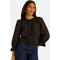 Love & roses Bluse sort