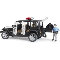 BRUDER Jeep Wrangler Rubicon Police vehicle with police officer and accessories toy