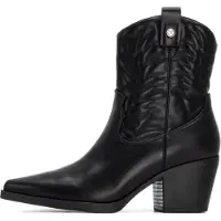 Xti Xtitil kvinder. 14430501-NEGRO Ankelstøvler 144305 sort (40), 5-8 cm, Lynlås, Casual