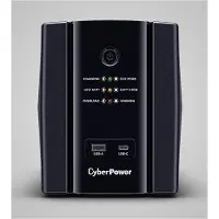 Cyberpower UT Series UT2200EG-FR - UPS - AC 230 V - 1320 Watt - 2200 VA - 1-faset - Ethernet 10/100/1000, USB - output-stikforbindelser: 4 - sort