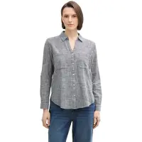 Tom Tailor Bluse marin / hvid