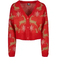 Urban Classics Cardigan guld / rød / hvid