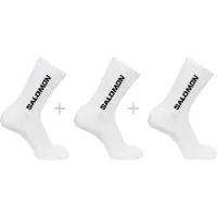 Salomon - Sokker - Socks Everyday Crew 3-Pack White White til UnisexBomuld - Størrelse 36-38 - Hvid
