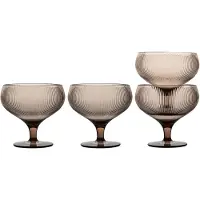 Sagaform Billi champagnecoupe 30 cl 4-pak Brun