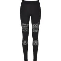 Urban Classics Crochet Lace Inset High Waist Leggings